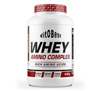 VITOBEST | Proteínas 100% Whey Amino Complex | Ayuda a crear y conservar la masa muscular. Duración de absorción media. Contiene L-Glutamina y L-Taurina | Sabor Chocolate - 2 kg