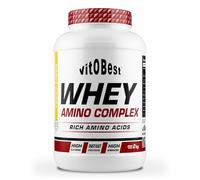 VITOBEST | Proteínas 100% Whey Amino Complex | Ayuda a crear y conservar la masa muscular. Duración de absorción media. Contiene L-Glutamina y L-Taurina | Sabor Yogur Limón - 2 kg