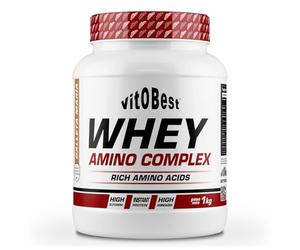 VITOBEST | Proteínas 100% Whey Amino Complex | Ayuda a crear y conservar la masa muscular. Duración de absorción media. Contiene L-Glutamina y L-Taurina | Sabor Galleta María - 1 kg