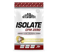 VITOBEST | Proteínas Isolate CFM Zero (Sobres) | Contribuye a aumentar y mantener la masa muscular | Aislado de proteína WPI 90 (CFM) | Sabor Piña colada - 15 sobres x (30 g)