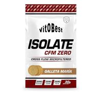 VITOBEST | Proteínas Isolate CFM Zero (Sobres) | Contribuye a aumentar y mantener la masa muscular | Aislado de proteína WPI 90 (CFM) | Sabor Galleta María - 15 sobres x (30 g)