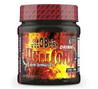 VITOBEST | Termogénico Hellcore Drink | Contribuye a elevar la temperatura basal y ayuda a activar el metabolismo y aprovechar de las grasas durante los entrenos | Sabor Cereza - 300 g