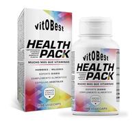 VITOBEST | Vitaminas Health Pack | Contribuye a la protección de las células y funcionamiento normal del sistema inmunitario | Ayuda a disminuir el cansancio y la fatiga | 100 VegeCaps