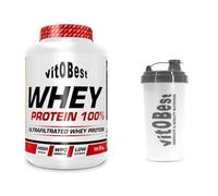 VITOBEST WHEY PROTEIN 100%, Sabor Galleta maria, 2 Kg + Batidor