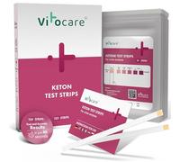 vitocare 25 o 125 tiras reactivas de cetosis con manual, tiras de orina para dieta keto, control de cetonas y apoyo para adelgazar con dieta low carb y cetogénica (125)