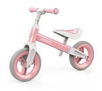 VITONIS Bicicleta sin Pedales First Bike para Niños de 1,5 - 4 años hasta 25 Kg, Volante y Sillín de Altura Ajustable, Candado para Volante, Ultraligero para Niños y Niñas,Rosa