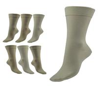 Vitopia Calcetines de salud para mujer, de caña extra ancha, aptos para las venas, 3 tonos beige x2, 39-42 Große Größen