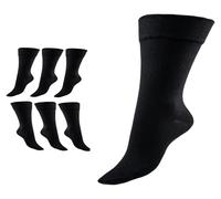 Vitopia Calcetines de salud para mujer, de caña extra ancha, aptos para las venas, 6 negros, 39-42 Große Größen