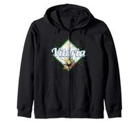 Vitória Espírito Santo Brasil Retro tucán Vintage Holiday Sudadera con Capucha