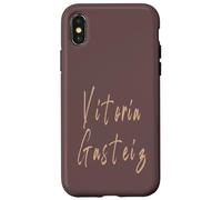 Vitoria-Gasteiz España Diseño Vintage Elegante Carcasa para iPhone X/XS