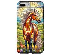 Vitral Arte Caballo Amante Granja Caso para Teléfono Carcasa para iPhone 7 Plus/8 Plus