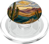 Vitral Cactus Artful Trendy PopSockets PopGrip para MagSafe