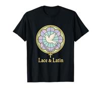 Vitral de Rosa Pastel CatholicCore Camiseta