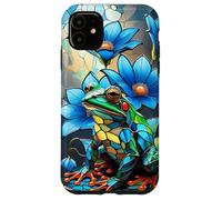 Vitral Estilo Rana Floral. vitral Art Deco Carcasa para iPhone 11