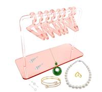 Vitri - Percha para pendientes, 55,3 g, mini percha de acrílico con 8 mini colgadores, organizador de pendientes para joyas, exposiciones personales