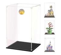 Vitrina 20x15x30cm para Lego Disney Pixar Casa Up 43217,3mm Transparente Acrílico Caja de Exhibición para Planta Piraña 71246 | Sleeping Beauty Castle 40720