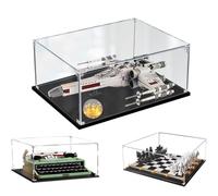 Vitrina 35x30x15cm para Lego Star Wars X Wing Luke Skywalker 75301,3mm Transparente Acrílico Caja de Exhibición para Ideas Typewriter 21327