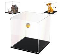 Vitrina 35x35x30cm para Lego Simba Rey Leon Joven 43247,3mm Transparente Acrílico Caja de Exhibición para El Retorno de Las Brujas 21341 y Figuras Coleccion