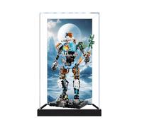 Vitrina acrílica a prueba de polvo para modelo Le-go 77081 (fondo de 3 mmC) | Compatible con la vitrina acrílica transparente Le-go 77081 Mecha; a prueba de polvo, transparente, solo funda