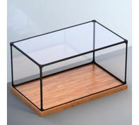 Vitrina acrílica apilable para Figuras de acción y coleccionables: 8x8x8, 8x8x6, 12x12x6, 12x12x12, 16x16x16 - Vitrina Duradera con Ranura y Marco de aleación (20x20x30cm/8x8x12in)