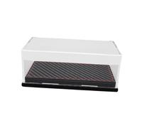 Vitrina acrílica coleccionable con base para figuras de acción 1:64, cosméticos, base negra B