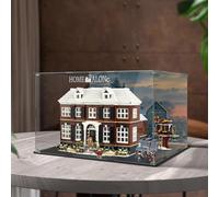 Vitrina acrílica, compatible con bloques de construcción Lego 21330 Home Alone, funda transparente a prueba de polvo para proteger el modelo, 40 x 25 x 25 cm (solo vitrina)