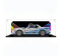 Vitrina acrílica, compatible con el set LE*GO 42210 Nis*san GT-R34 de carrera- Caja de presentación transparente y antipolvo para modelos coleccionables (modelo no incluido) (Black -2 mm)