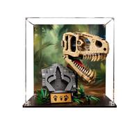 Vitrina acrílica, compatible con juegos de fósiles de dinosaurios Lego 76964, a prueba de polvo, caja de almacenamiento, compatible con 76964 (solo vitrina, kit no incluido) (fondo)