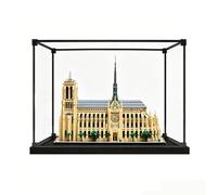 Vitrina acrílica compatible con LE*GO 21061 Notre-Dame de ParisVitrine de présentation en acrylique transparent / Rangement et Protection Anti-Poussière (Negro-3 mm)