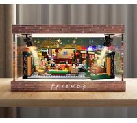 Vitrina Acrílica Compatible con Le-go Friends Central Perk Cafe 21319, Caja Modelo Acrílica Coleccionable con Foco (Solo Vitrina, Sin Juego De Le-go) A
