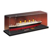 Vitrina acrílica, compatible con Lego 10294 Titanic, caja expositora transparente a prueba de polvo, resistente a los rayos UV (solo vitrina, kit no incluido) (transparente 2 mm)
