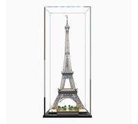 Vitrina acrílica compatible con Lego 10307, modelo Torre Eiffel, transparente, a prueba de polvo, organizador de colección de almacenamiento (solo vitrina, 2 mm)