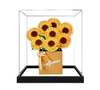 Vitrina acrílica, compatible con Lego 40524 Kit de caja de juguetes de flores, juego de caja a prueba de polvo, caja de almacenamiento, compatible con Lego 40524 (solo vitrina, kit no incluido