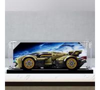 Vitrina acrílica, compatible con Lego 76923 V12 Supercar, modelo de bloque de construcción, caja protectora de polvo UV, regalo de coleccionista, protege y decora tus obras maestras (solo caja)