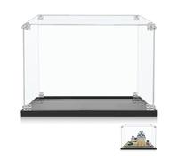 Vitrina acrílica compatible con Lego Architecture 21060/21058, sin modelo | Pantalla de 40 x 40 x 25 cm, compatible con Lego Castillo Himeji / Keops piramide, cristal acrílico resistente al