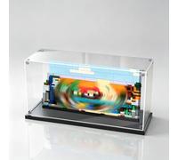 Vitrina acrílica compatible con LEGO Minecraft Series 21589 Mini-Biome, caja de almacenamiento a prueba de polvo, escaparate de protección UV para coleccionistas (modelo no) (negro)