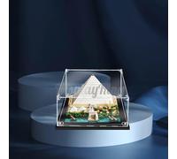 Vitrina acrílica con tornillo para Lego® Gran Pirámide de Giza 21058 (Juego de LEGO no incluido) (sin fondo)