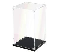 Vitrina acrílica de 15 x 25 x 45 cm (largo x ancho x alto) para coleccionables, caja de exhibición de acrílico transparente resistente, caja de trofeo, caja de encimera, montaje a prueba de polvo