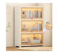 Vitrina acrílica de 4 niveles para coleccionables, juguetes y libros, gabinete transparente para curiosidades y librería sellada y resistente al polvo, 70 x 101 cm