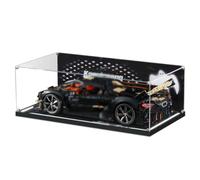 Vitrina acrílica LED compatible con Lego Technic Koenigsegg Sadair Spear Megacar 42232 modelo de coche, escaparate a prueba de polvo con adaptador de corriente, regalo ideal coleccionable (no incluye