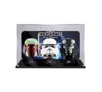 Vitrina acrílica para cascos Lego Star Wars 76165/ 76182/ 76187/ 76199/ 75274/ 75276/ 75277/ 75304/ 75305/ 75327/ 75328 (fondo D (50 x 20 x 24))