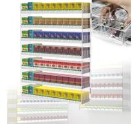 Vitrina acrílica para cigarrillos con empujador automático, organizador de pared o encimera para uso en tiendas minoristas