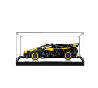 Vitrina acrílica para coche de carreras L-E-G-O 42151 Technic Bugatti Bolide, vitrina acrílica transparente, caja expositora (sin modelo) (fondo personalizable) (base de espejo, 3 mm)