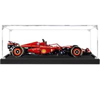 Vitrina acrílica para coche Ferrari SF-24 F1 42207, modelo coleccionable exclusivo, caja expositora transparente a prueba de polvo, 65 x 30 x 20 cm