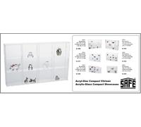 SAFE 5258 Vitrina Acrílica Miniaturas 12x85x75x42 mm Compacta 350x240x45 mm