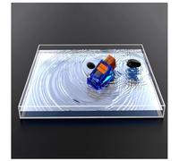 Vitrina acrílica para fotografía con Tanque de AGU Tamaños múltiples Bajos Transparentes claros acrílicos del Tanque de Agua la fotografía(80x80x6cm)