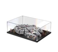 Vitrina acrílica para juegos de modelos de ladrillo Star Wars Millennium Falcon 75105, caja de exhibición a prueba de polvo compatible con juegos de modelos de ladrillo, regalo de exhibición de