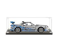 Vitrina acrílica para L-E*G-O 42210 Technic 2 Fast 2 Furious Nissan Sky-line G-T-R (R34) Kit de modelo de coche para adultos, caja transparente, regalo, caja de polvo (solo caja expositora) (3 mm)