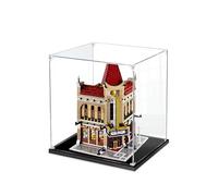Vitrina acrílica para LE*GO 10232 Grand Cinema- Cubierta antipolvo transparente para almacenamiento de juguetes y caja de almacenamiento coleccionable (negro, 2 mm)