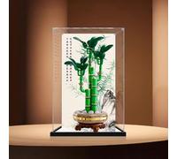 Vitrina acrílica para Le-go 10344 modelo Lucky Bambú, caja expositora a prueba de polvo (solo caja expositora) (fondo StyleC de 3 mm)